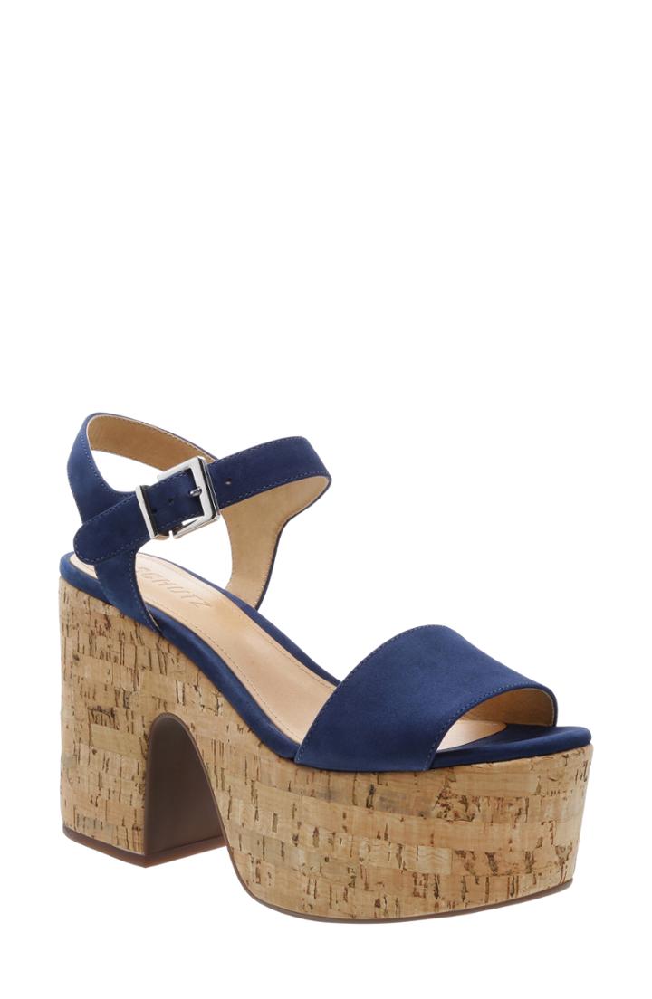 Women's Schutz Glorya Platform Sandal M - Blue