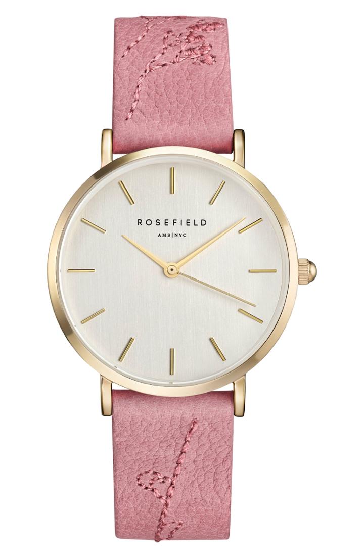 Women's Rosefield The City Bloom Strap Watch, 33mm