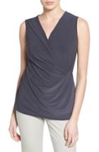 Women's Nic+zoe Faux Wrap Top - Grey