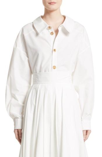 Women's A.w.a.k.e. Oversized Convertible Wrap Blouse Us / 40 Fr - White