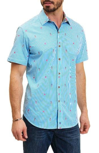 Men's Robert Graham Randle Stripe Woven Sport Shirt