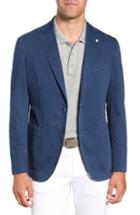 Men's L.b.m 1911 Classic Fit Stretch Cotton Blazer Us / 52 Eu R - Blue