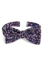 Men's The Tie Bar Free Fall Floral Silk Bow Tie, Size - Pink