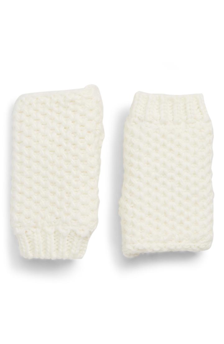 Women's Trouve Faux Fur Lined Hand Warmers, Size - Black