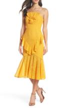 Women's Cooper St Garland Frill Lace Midi Dress - Yellow