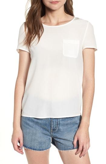 Women's Sezane Warry Silk Tee Us / 34 Fr - White