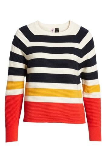 Women's Love By Design Stripe Knit Sweater - Ivory