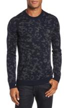Men's Ted Baker London Gelato Jacquard Sweater (l) - Blue