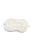 Nordstrom Faux Fur Eye Mask - Ivory