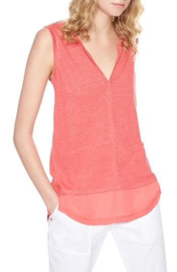 Women's Sanctuary City Linen Knit Tank - Red