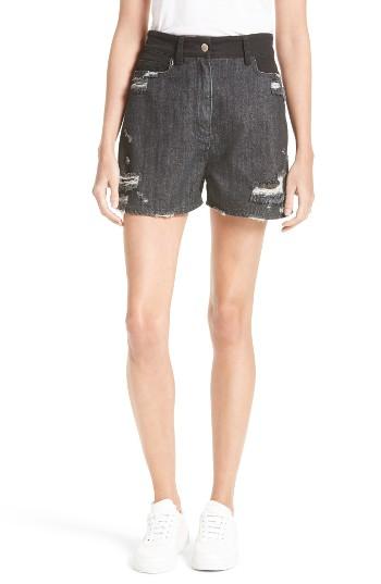 Women's Public School Thana Denim Shorts - Black