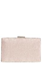 Nordstrom Tonal Lace Minaudiere - Pink
