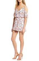 Women's Cupcakes And Cashmere Audrian Cold Shoulder Romper - White