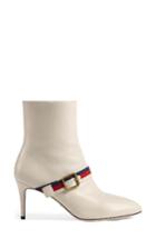 Women's Gucci Sylvie Strap Ankle Boot Us / 35eu - White
