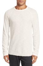 Men's Billy Reid Waffle Knit Thermal T-shirt, Size - White