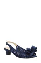 Women's J. Renee Landan Bow Slingback Sandal D - Blue