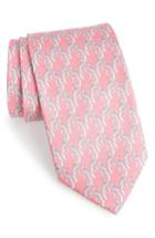 Men's Salvatore Ferragamo Fidia Print Silk Tie, Size - Pink