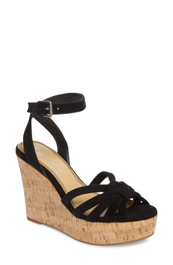 Women's Splendid Fallon Wedge Sandal M - Black