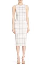 Women's Victoria Beckham Intarsia Check Sheath Dress
