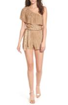 Women's Mimi Chica Plisse One-shoulder Romper