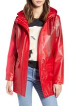 Women's Levi's Translucent Rain Jacket - Red