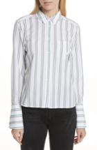 Women's Equipment Huntley Stripe Cotton Shirt - White
