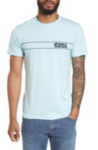 Men's Rvca Script Stripe Graphic T-shirt - Blue/green