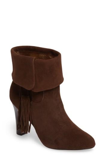 Women's Johnston & Murphy Keaton Cuff Bootie M - Brown