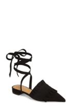 Women's Tory Burch Angelica Ankle Wrap Mule .5 M - Black