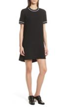 Women's Rag & Bone Thatch Crepe Shift Dress, Size - Black