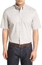 Men's Nordstrom Men's Shop Trim Fit Sport Shirt - Grey