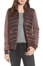 Women's Barbour International Grandstand Hybrid Quilted Jacket Us / 8 Uk - Brown