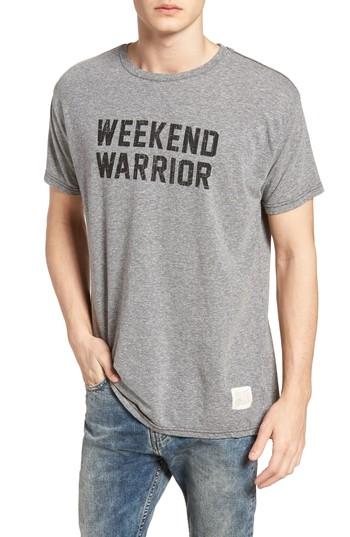 Men's Retro Brand Weekend Warrior T-shirt - Grey