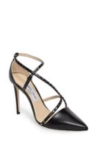 Women's Jimmy Choo Tiff Pointy Toe Pump Us / 34eu - Black