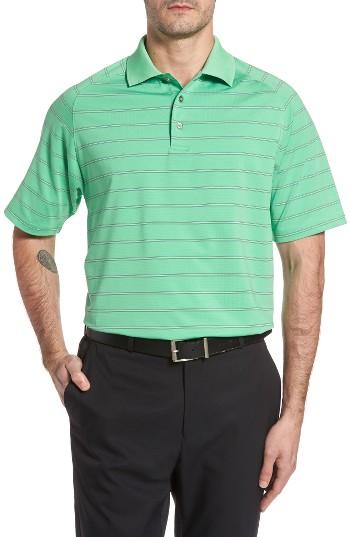 Men's Swc Raglan Stripe Jersey Polo - Green