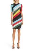 Women's Diane Von Furstenberg V-neck Metallic Dress, Size - Black