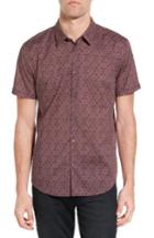 Men's John Varvatos Star Usa Cotton Sport Shirt - Burgundy