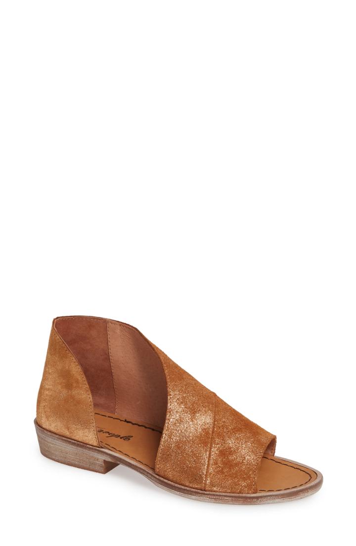 Women's Free People 'mont Blanc' Asymmetrical Sandal Us / 38eu - Pink