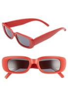Women's Leith 48mm Square Sunglasses - Matte Red