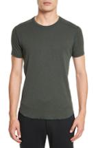 Men's Wings + Horns Ribbed Slub Cotton T-shirt, Size - Green