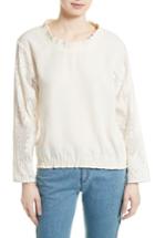 Women's See By Chloe Lace Sleeve Top