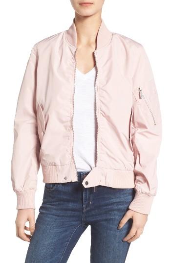 Women's French Connection Bomber Jacket - Pink