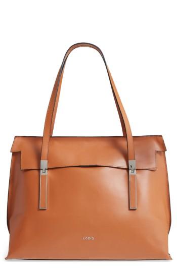 Lodis Silicon Valley - Lorrain Rfid Leather Satchel - Brown
