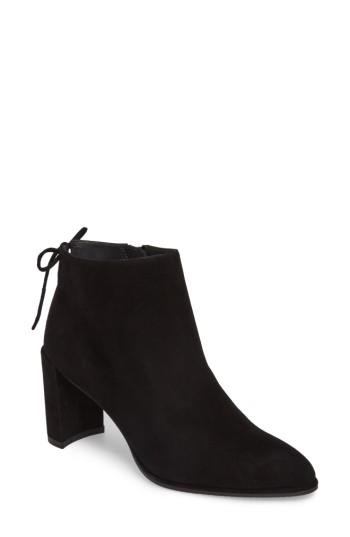 Women's Stuart Weitzman Lofty Bootie .5 M - Black