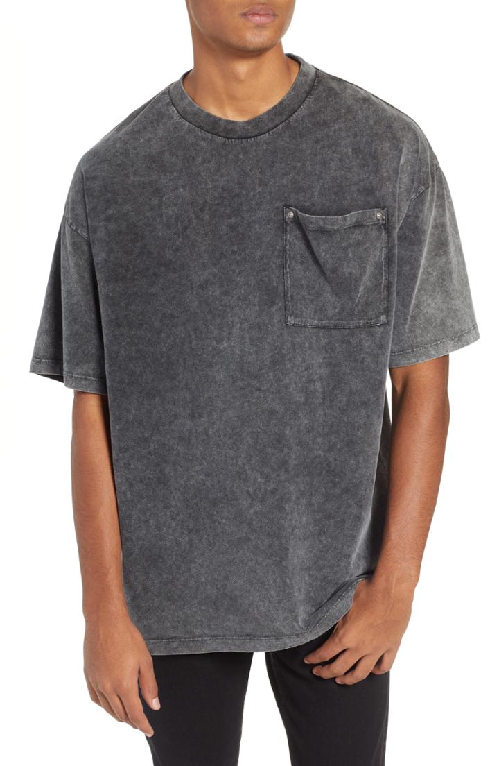 Men's The Kooples Oversize Pocket T-shirt - Black