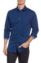 Men's Stone Rose Slub Knit Sport Shirt - Blue