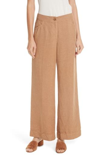 Women's Eileen Fisher Wide Leg Pants (similar To 14w) - Brown