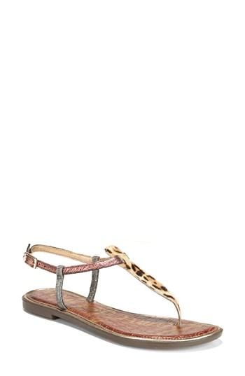 Women's Sam Edelman Gigi Genuine Calf Hair Sandal M - Yellow