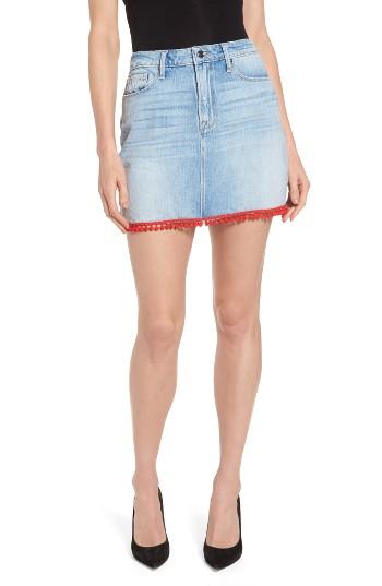 Women's Good American Pom Pom Miniskirt