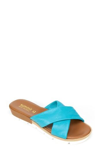 Women's Summit Floretta Platform Slide Sandal Eu - Blue